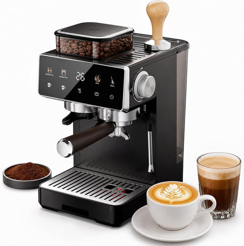 CM5560 Semi-Automatic Espresso Machine with Grinder, Grey