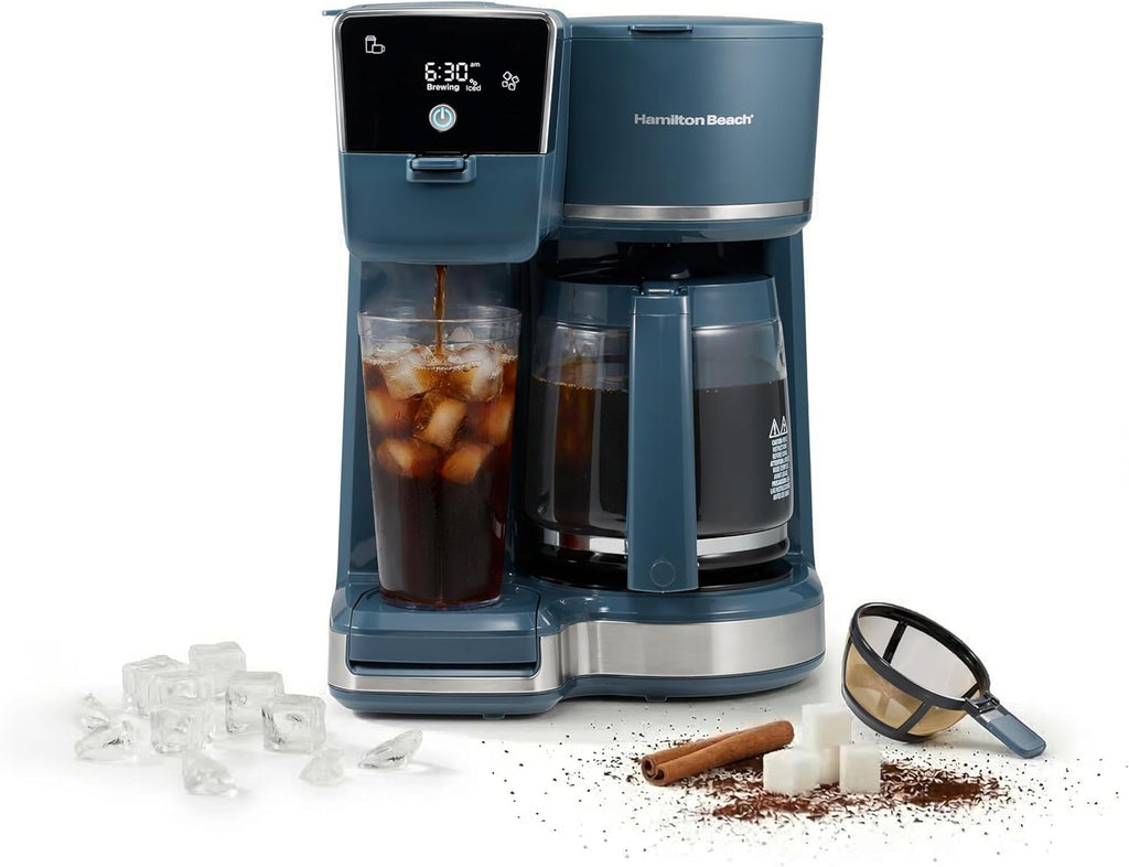 Hamilton Beach 2-Way 12-Cup Coffee Maker, Blue